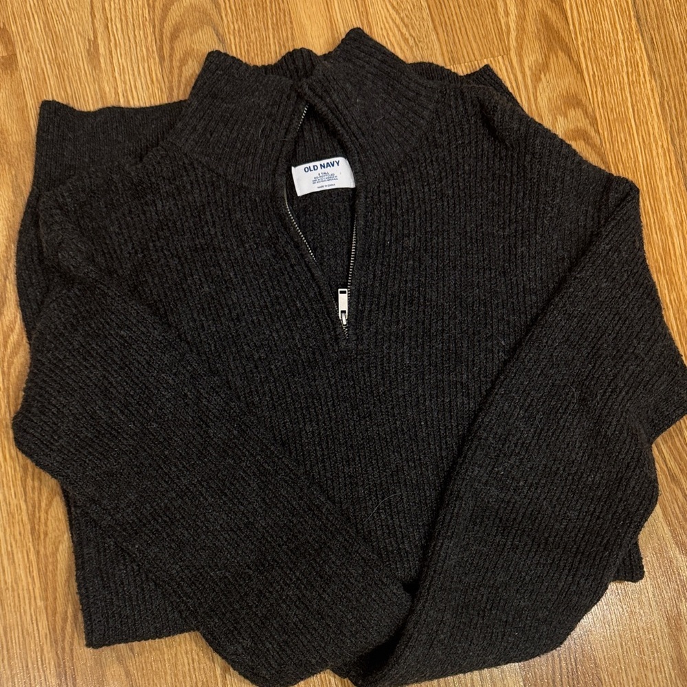 Old Navy Women's Dark Gray Cowl Neck Sweater Dress